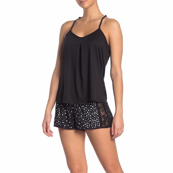 In Bloom~Racerback Lace Cami~Black~Size Small - Picture 2 of 6